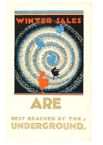 Poster, Winter Sales, for London Underground, 1922 (CH 18447481)