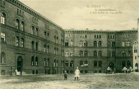 Postkarte des IR 58 aus Glogau, vor 1917 gelaufen