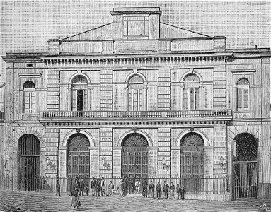 Potenza – Teatro Municipale (xilografia)