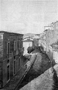 Potenza – Via Meridionale (xilografia)