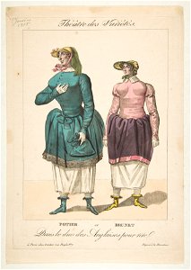 Potier et Brunet, Dans le duo des Anglaises pour Rire, from Théâtre des Variétés