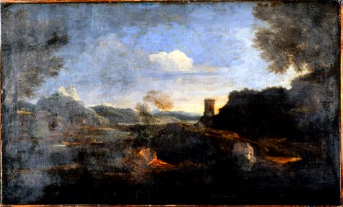 Poussin, Nicolas - Landscape - Google Art Project. Free illustration for personal and commercial use.