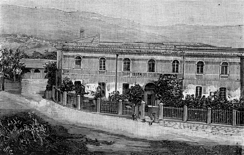 Potenza – Ospizio di mendicità (xilografia)