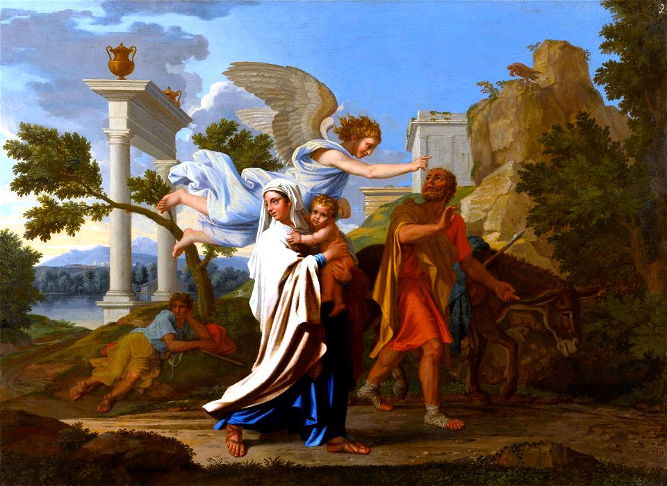 Poussin-Fuite en Egypte-MBA-Lyon