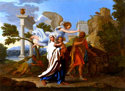 Poussin-Fuite en Egypte-MBA-Lyon