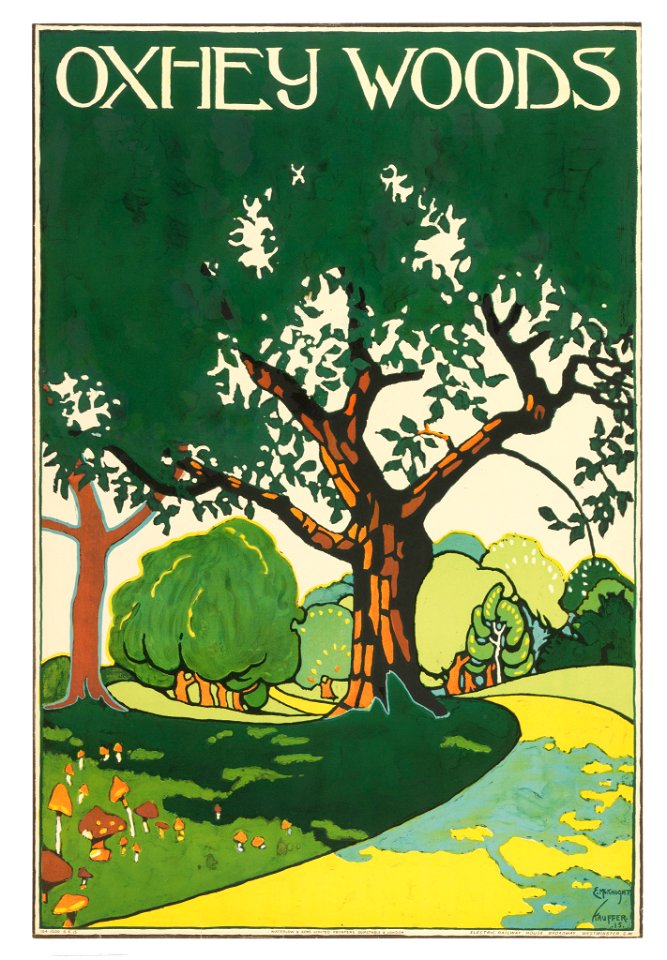 Poster, Oxhey Woods, London Underground, 1915 (CH 18447253)
