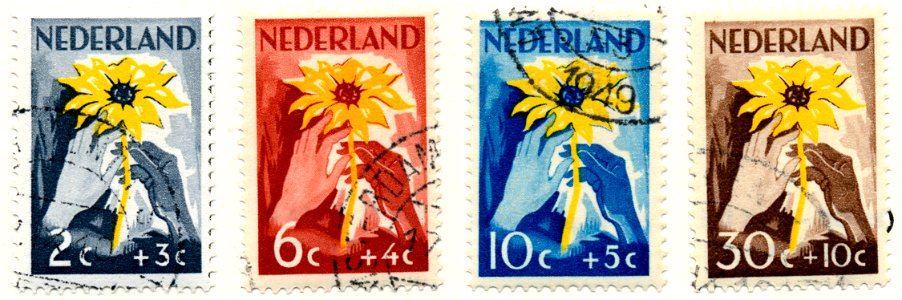 Postzegel NL nr538-541