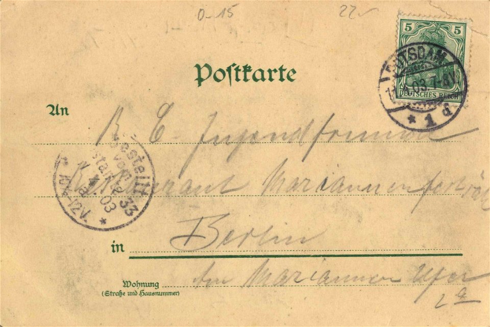 Potsdam, Brandenburg - Brandenburger Tor; Garnisonskirche; Stadtschloss (back) (Zeno Ansichtskarten)