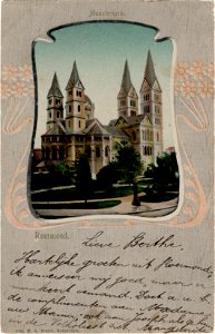 Postcard Munsterkerk, Roermond recto