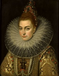 Isabella Clara Eugenia van Habsburg (1566-1633). Echtgenote van aartshertog Albertus van Oostenrijk Rijksmuseum SK-A-510. Free illustration for personal and commercial use.