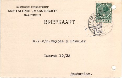 Postcard to N.V. Meyjes en Höweler 1928-09-03 recto
