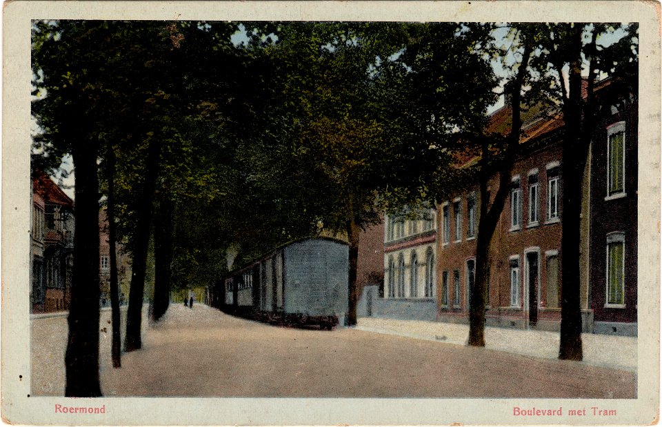Postcard Rd. 525 17 Roermond, Boulevard met Tram recto