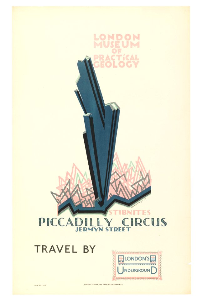Poster, Museum of Practical Geology, for London Underground, 1921 (CH 18447411)