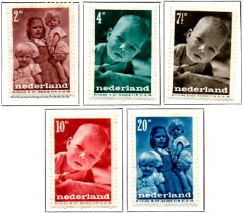 Postzegel NL nr495-499