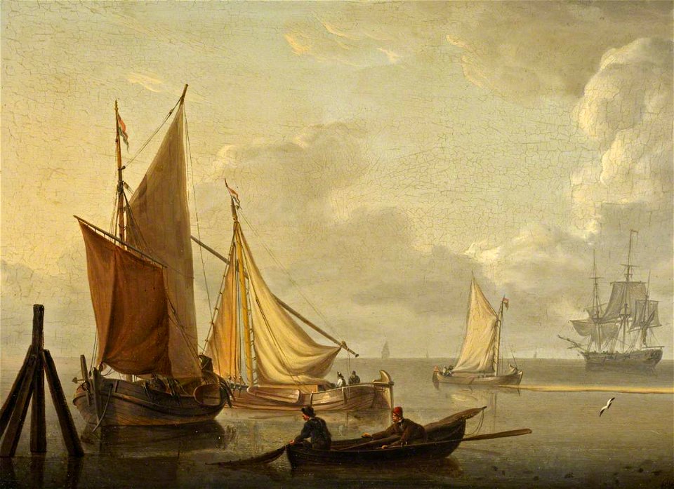 Charles Martin Powell - Shipping in a calm