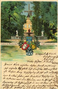 Potsdam, Brandenburg - Historische Windmühle bei Sanssouci (2) (Zeno Ansichtskarten)
