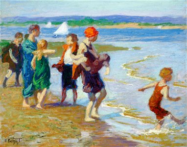 Edward Henry Potthast - The Bathing Beach