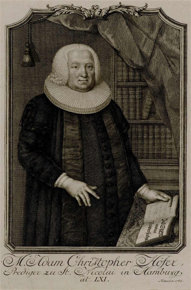 PPN663946638 M. Adam Christopher Höfer, Prediger zu St. Nicolai in Hamburg (1765)