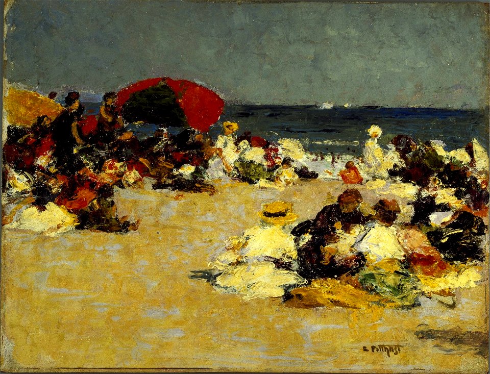 Edward Henry Potthast - On the Beach (c. 1913)