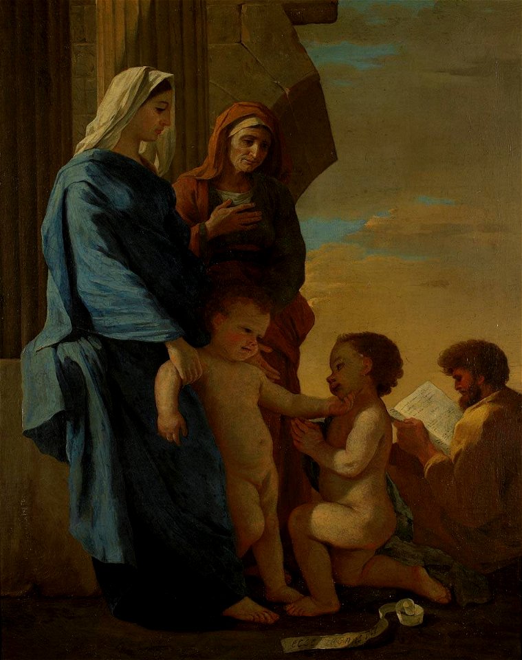 Poussin круг - THE HOLY FAMILY. 1665