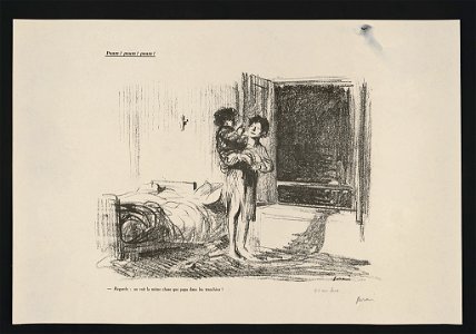 Poum! Poum! Poum! Regarde - on voit la même chose que papa dans les tranchées! LCCN2015647941