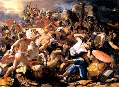 Poussin - Josué et les Amorites Moscou