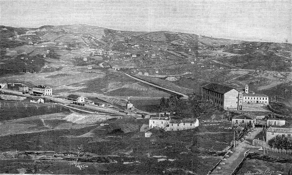 Potenza – Borgo Santa Maria (xilografia)