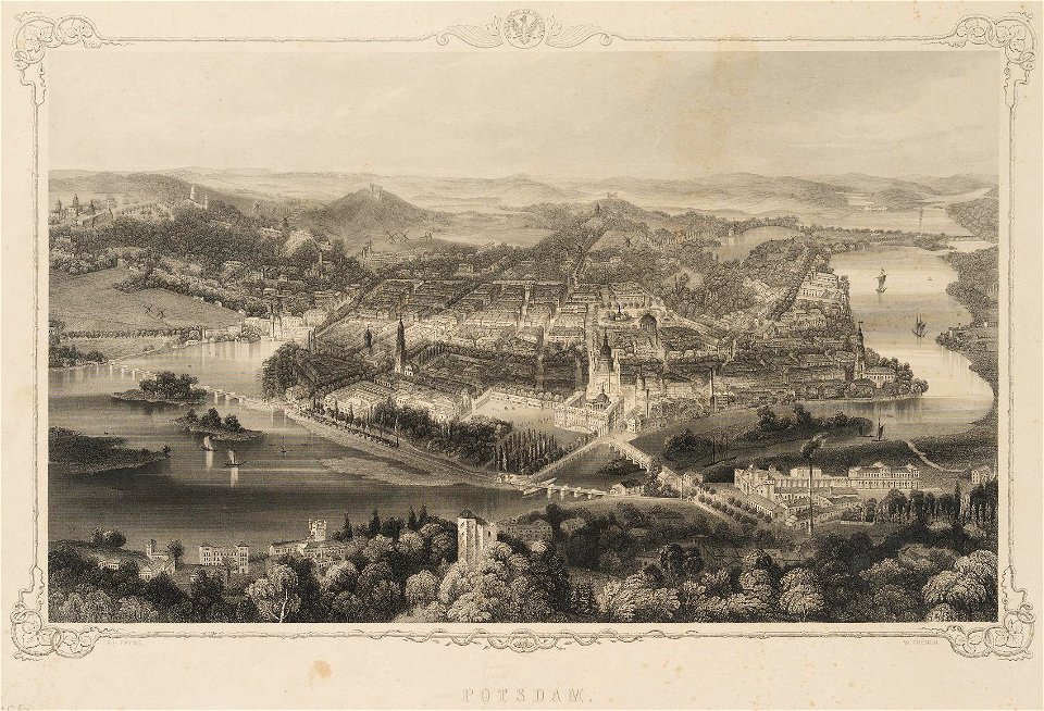 Potsdam aus der Vogelschau (William French)