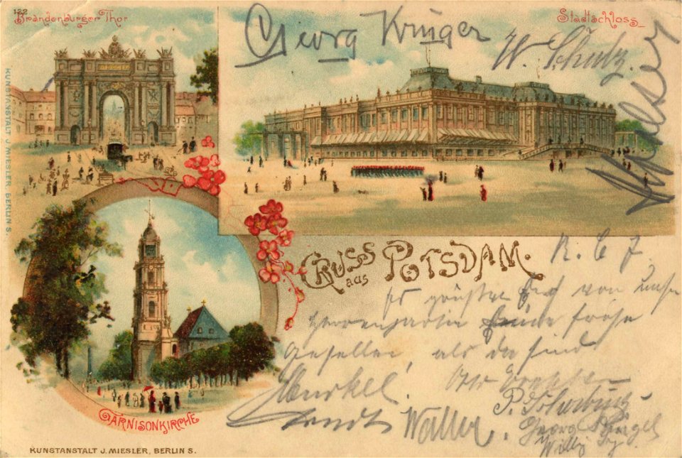 Potsdam, Brandenburg - Brandenburger Tor; Garnisonskirche; Stadtschloss (Zeno Ansichtskarten)