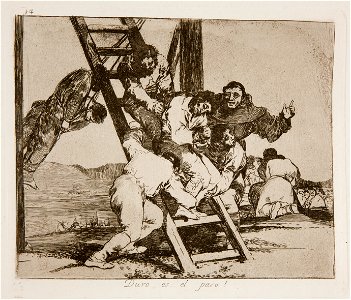 Prado - Los Desastres de la Guerra - No. 14 - Duro es el paso!