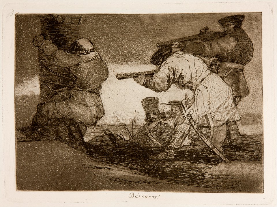 Prado - Los Desastres de la Guerra - No. 38 - Bárbaros!