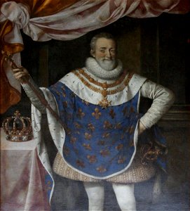 Pourbus, Frans - Official portrait of Henry IV as King of France. Free illustration for personal and commercial use.