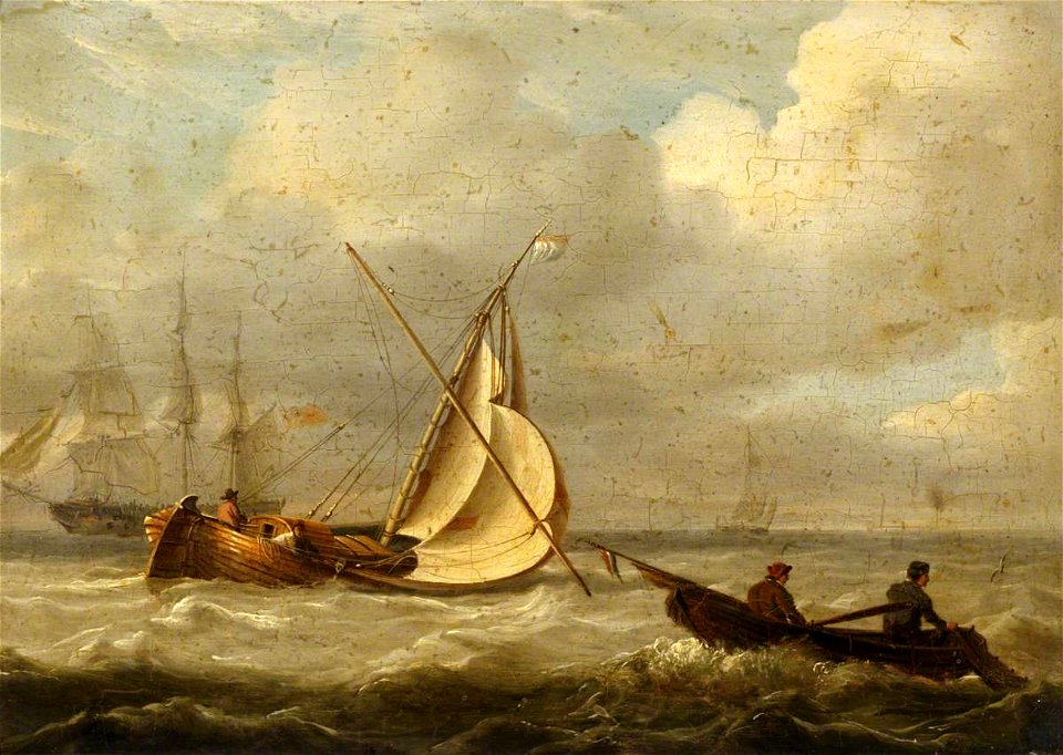 Charles Martin Powell - Fishing boats in a breeze