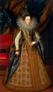 Frans Pourbus (II) - Portrait of Margaret of Savoy, Duchess of Mantua - WGA18244