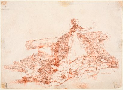 Prado - Los Desastres de la Guerra - preparatory drawing - No. 07 - Que valor!