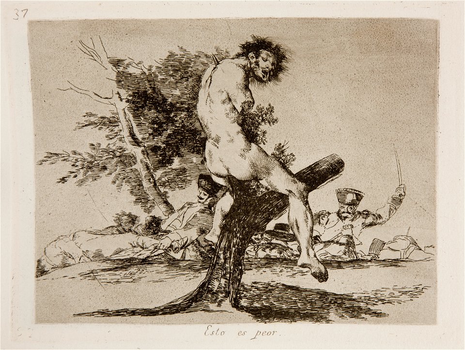 Prado - Los Desastres de la Guerra - No. 37 - Esto es peor