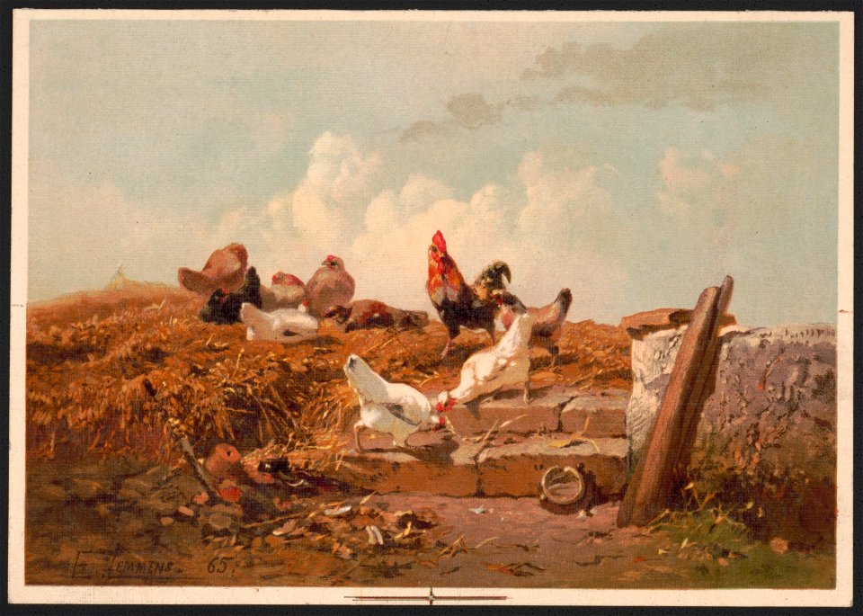 Poultry life, A - after E. Lemmens. LCCN2016651885