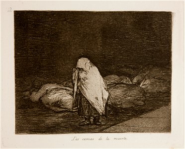 Prado - Los Desastres de la Guerra - No. 62 - Las camas de la muerte