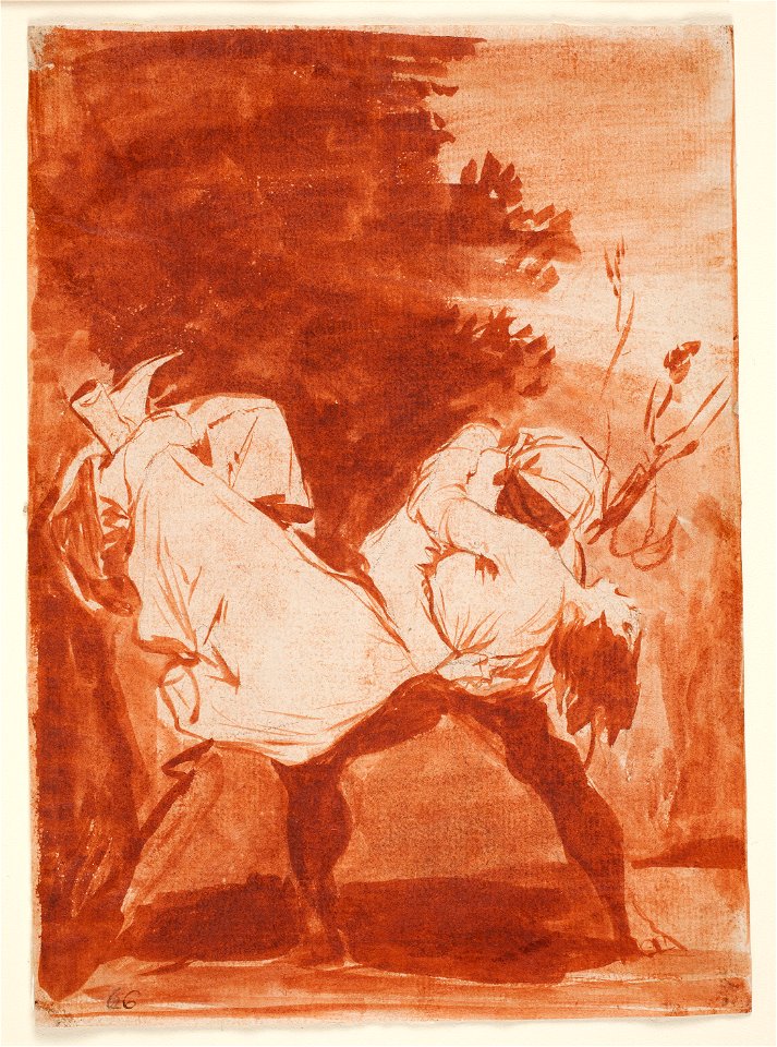 Prado - Los Caprichos - preparatory drawing - No. 08 - Que se la llevaron!