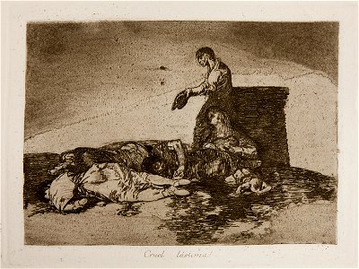 Prado - Los Desastres de la Guerra - No. 48 - Cruel lástima!