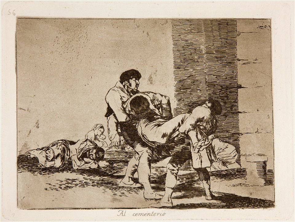 Prado - Los Desastres de la Guerra - No. 56 - Al cementerio