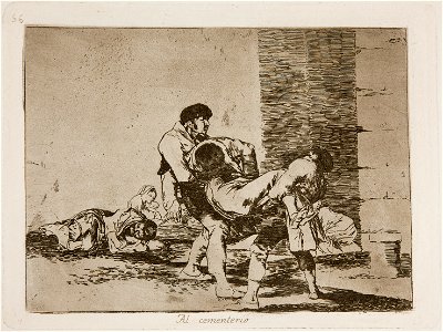 Prado - Los Desastres de la Guerra - No. 56 - Al cementerio