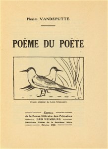 Poëme du poëte, Léon Spilliaert, Henri Vandeputte (Édition de la Revue littéraire des Primaires Les Humbles), Mu.ZEE Oostende, SM002267 (2)