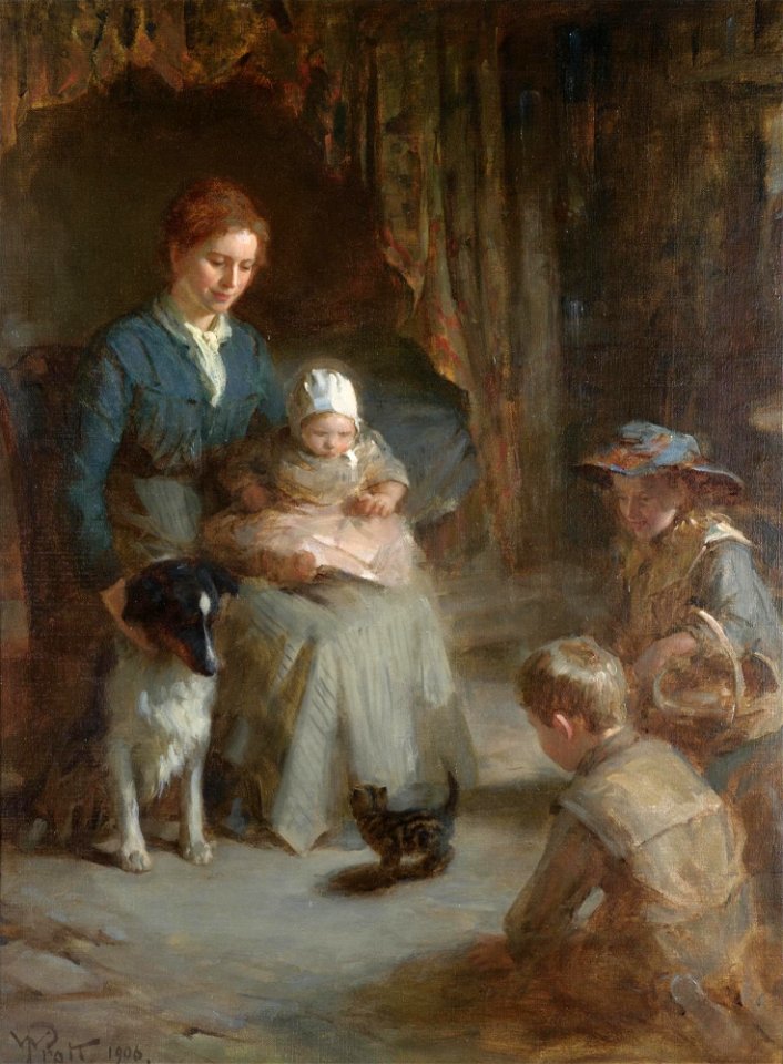 William M. Pratt - The new arrival (1906)