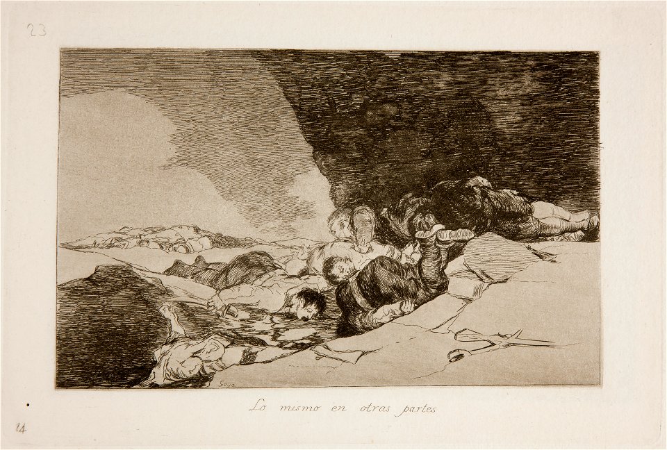 Prado - Los Desastres de la Guerra - No. 23 - Lo mismo en otras partes