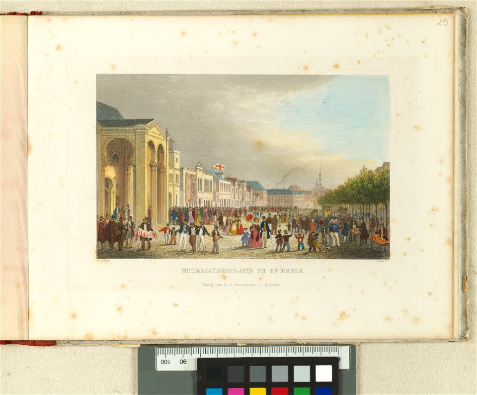 PPN787620688 Hamburgisches Album Spielbudenplatz In St. Pauli (1860)