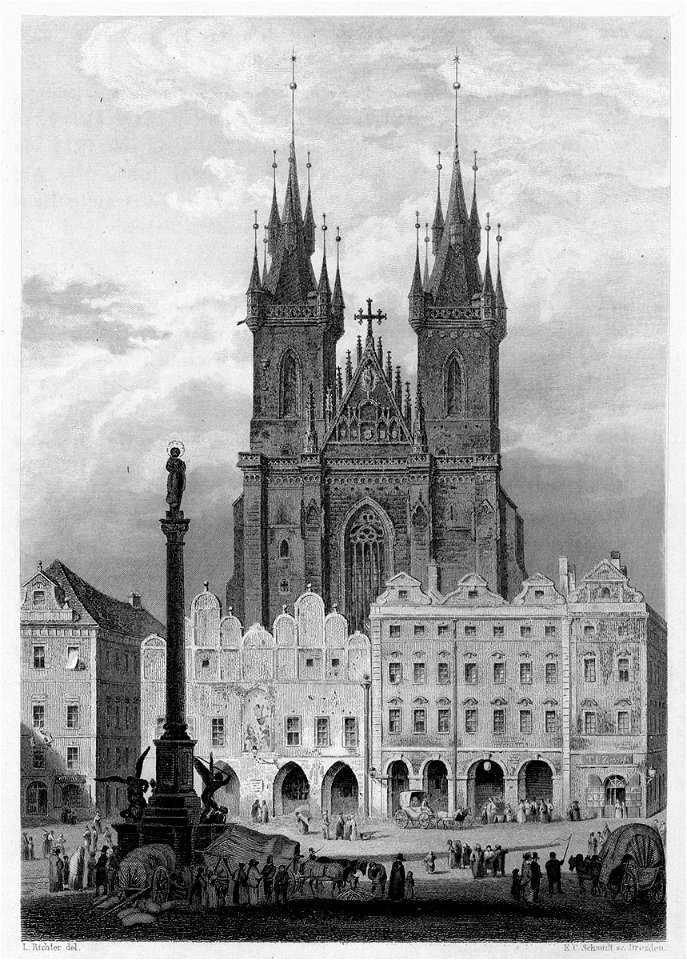 Praha Staromestske namesti c1841