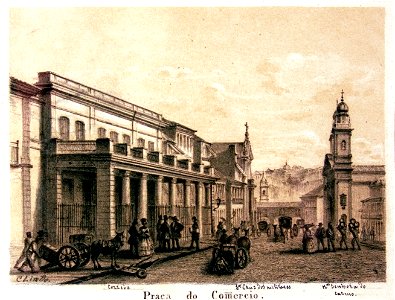 Praça do Comércio, da Coleção Brasiliana Iconográfica