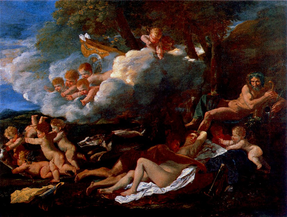 Poussin - Venus et Adonis - Poussin - RISofD Museum of Art