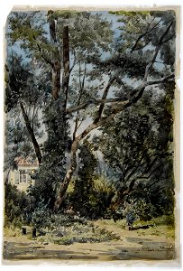 Pradelles Hippolyte - Jardin au château de Brimborion à Talence (1907)